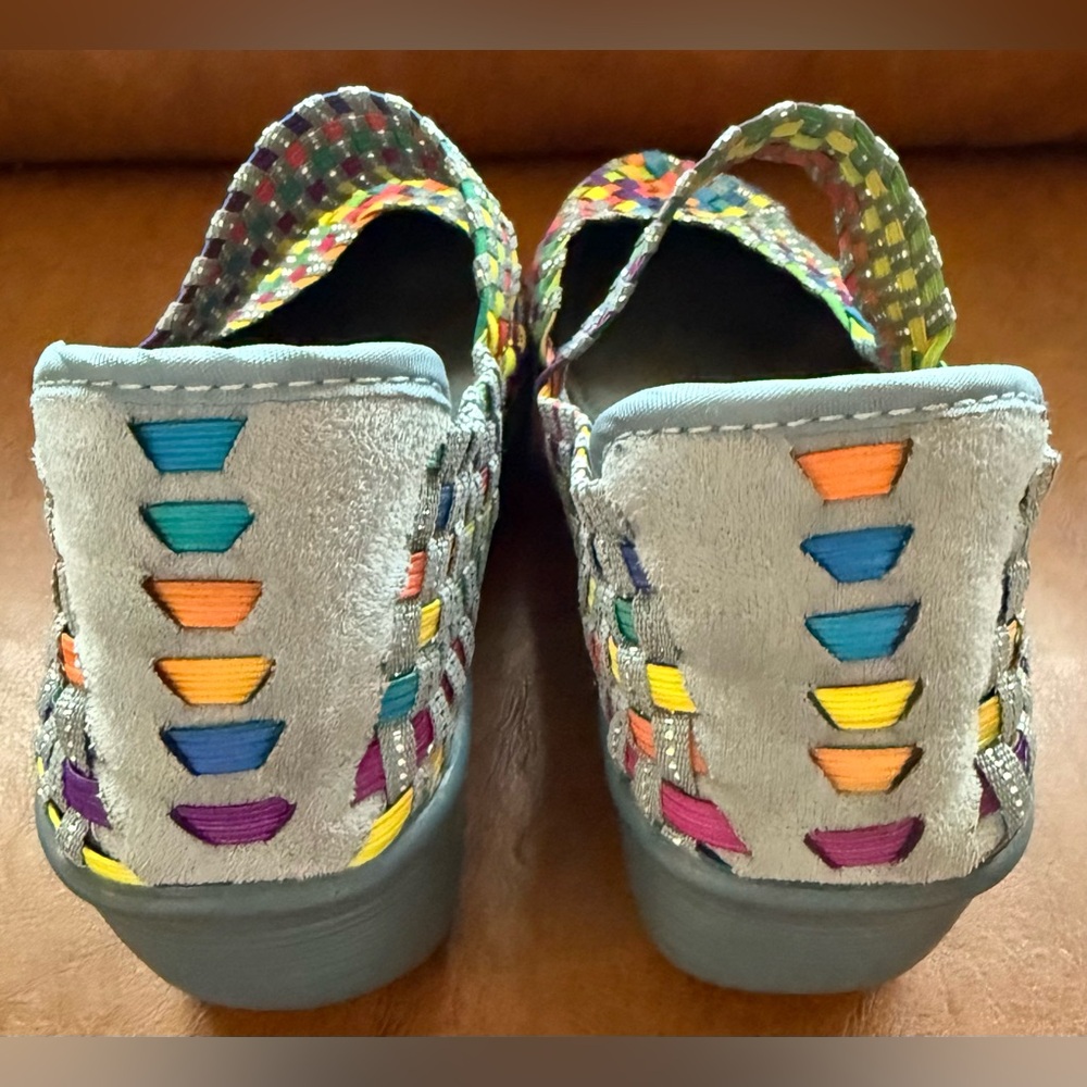 Bernie Mev Lulia Woven Slip-On Wedge Shoes Multicolor Women EU 39 US 8.5 Comfort - Picture 6 of 9